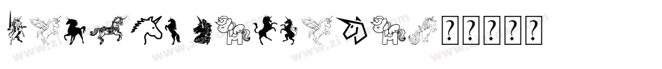 Lovely Unicorn字体转换